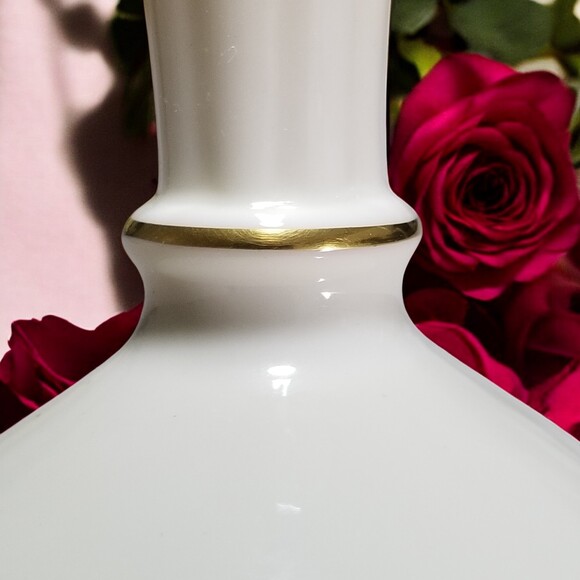 Lenox Pink Rose Bud Vase Roselyn Rhodora 24K Gold Trim 1953 Col. Valentines Gift - Picture 9 of 10